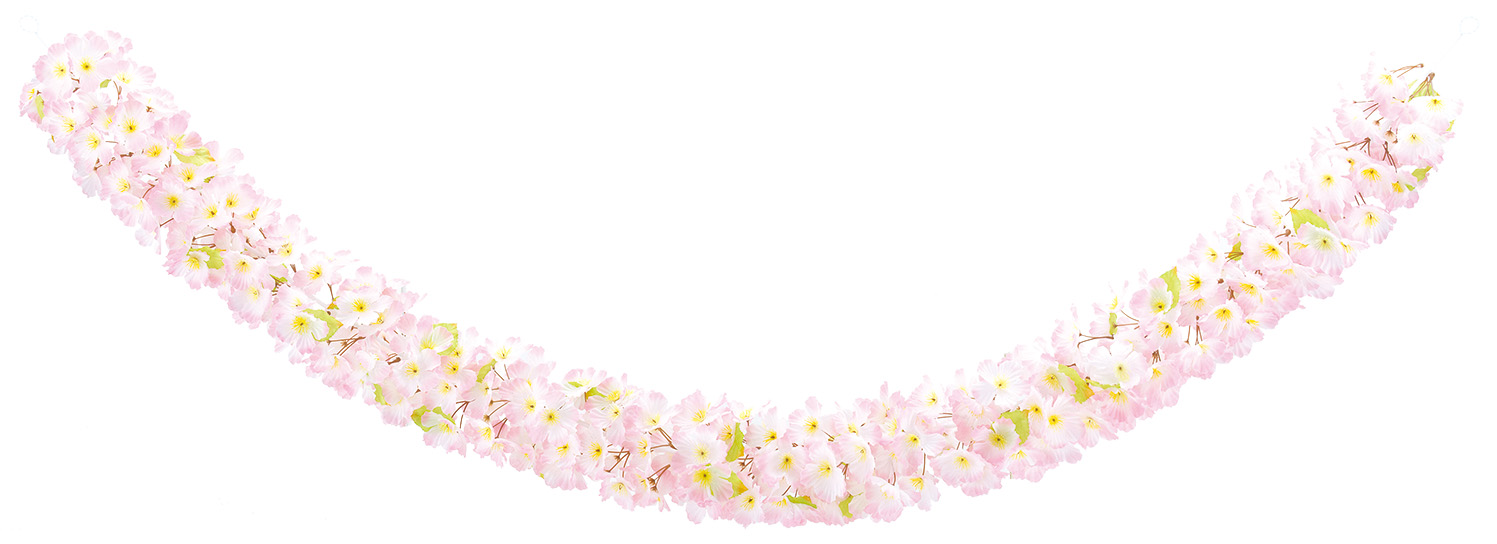 180cm桜ガーランド(S) - 15cmパイ（*）（商品詳細）| 株式会社ドガ